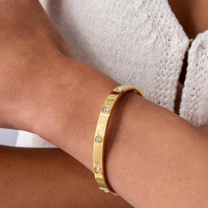 Belucci Roma Bangle - 14K Gold