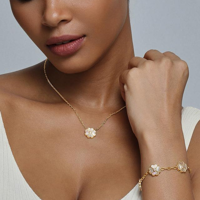 Belucci Perla Necklace - 14K Gold