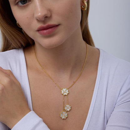 Belucci Perla Necklace - 14K Gold