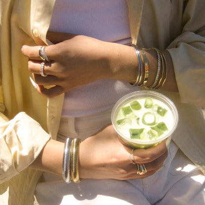 Belucci Roma Bangle - 14K Gold