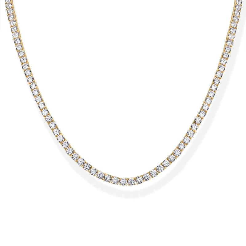 Belucci Milano Tennis Necklace - 14K Gold