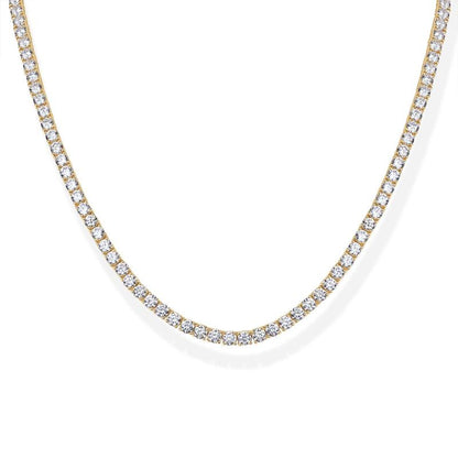 Belucci Milano Tennis Necklace - 14K Gold